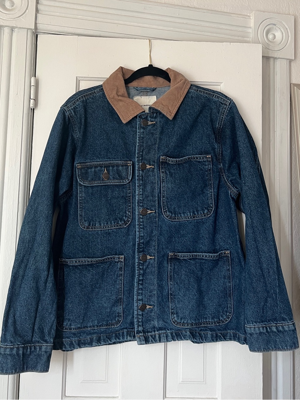 Lucky Brand Oversized Corduroy Collar Denim
Barn/Chore Jacket